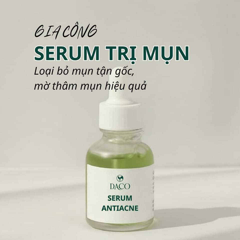 Gia Công Serum Đặc Trị Mụn Độc Quyền, Hiệu Quả Đột Phá Tại DACO