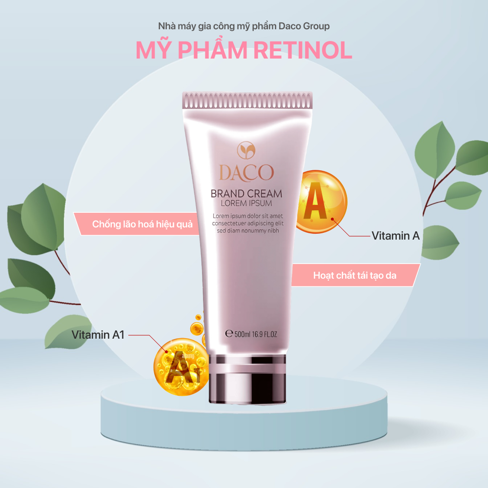 Gia công kem retinol