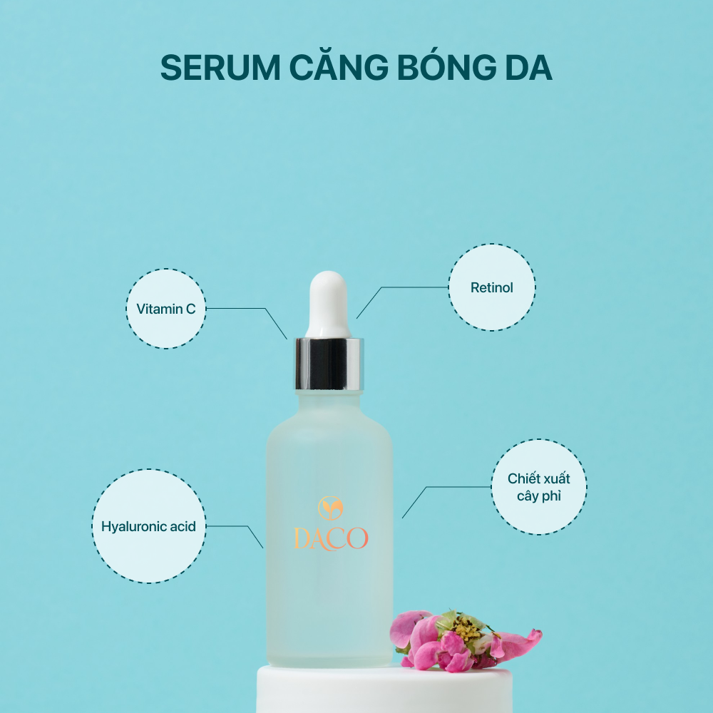 Kết hợp các tinh chất trong gia công serum căng bóng