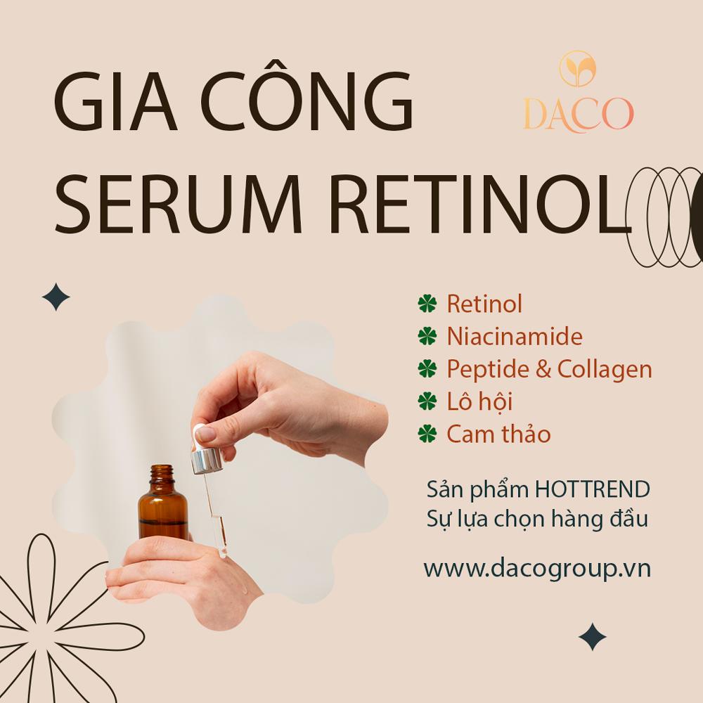 Gia công serum peel da retinol