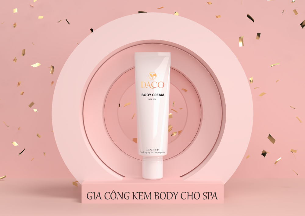 Gia công kem body cho spa, thẩm mỹ viện