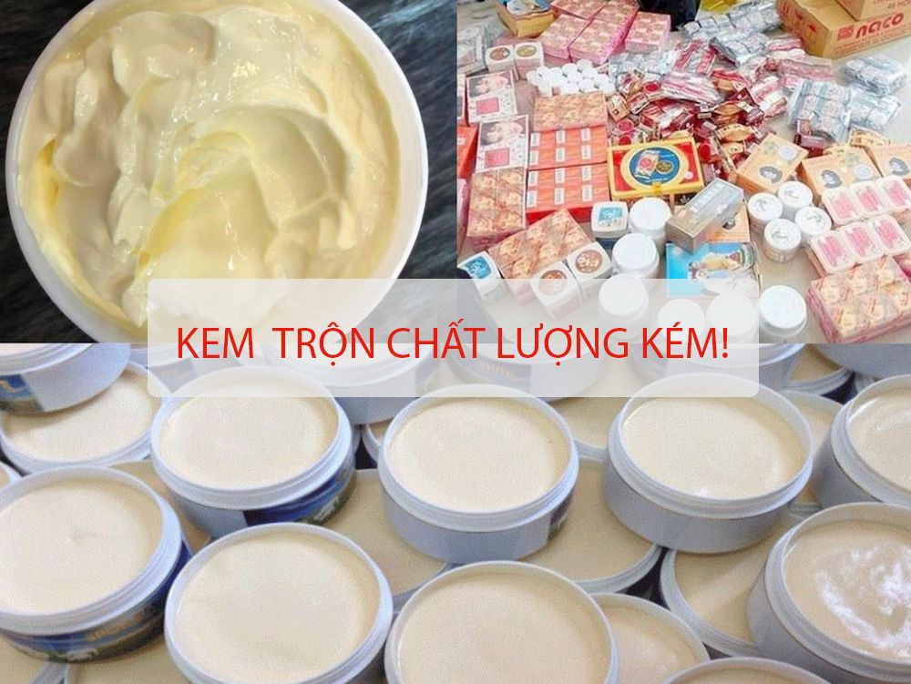 Kem trộn chất lượng kém